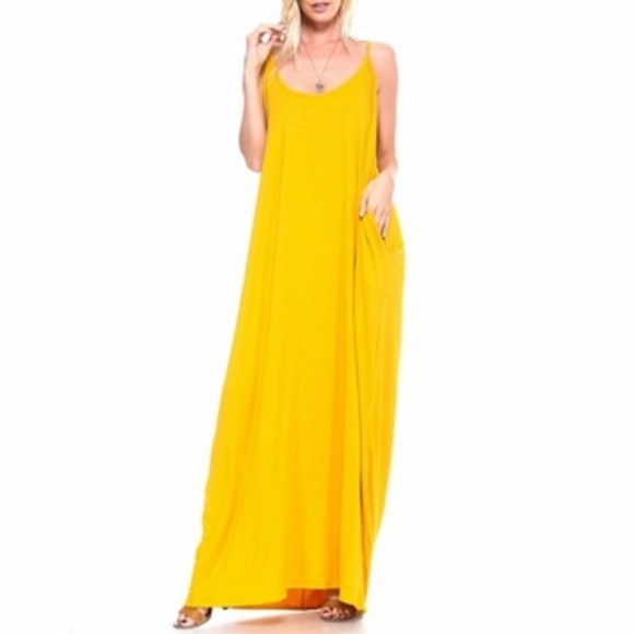 Dresses & Skirts - NEW Plus Size Maxi Dress Marigold Yellow Sz 3x